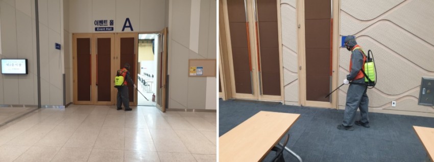 부산항보안공사 채용 시험에 맞춰 부산항국제여객터미널 코로나19소독하기 ~~ 부산항보안공사 채용 시험에 맞춰 부산항국제여객터미널 코로나19소독하기 ~~